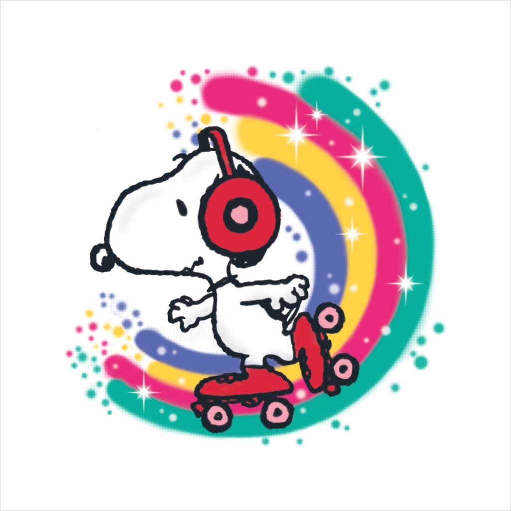 Peanuts Snoopy Roller Skating Rainbow Men's Hooded product image 2