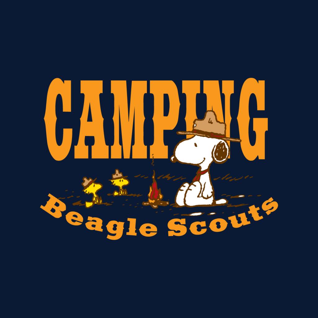 Peanuts Snoopy Woodstock Camping Beagle Scouts Men's T-Shirt product image 2