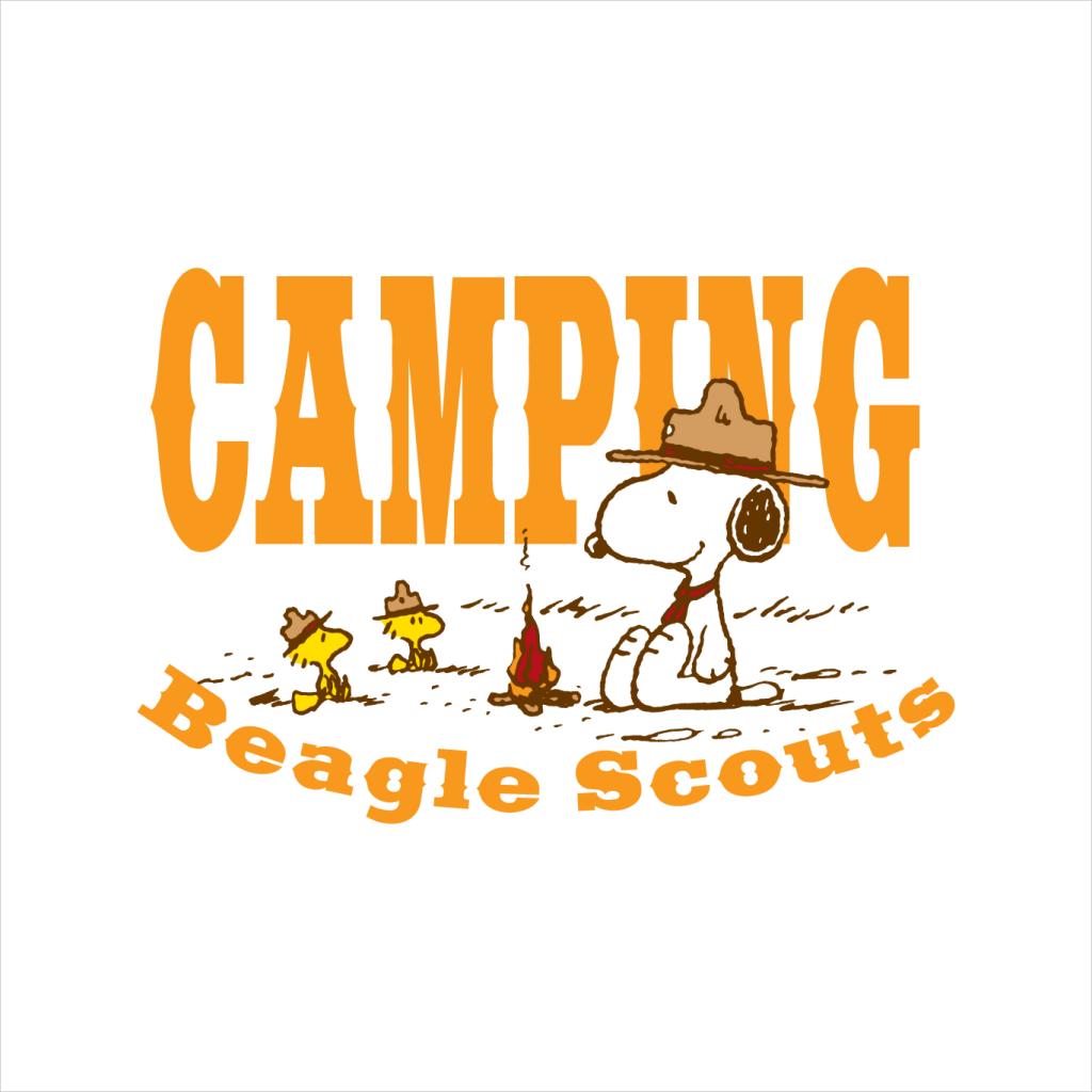 Peanuts Snoopy Woodstock Camping Beagle Scouts Men's Hooded product image 5