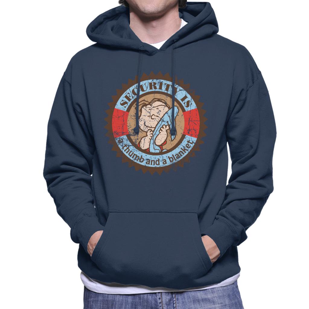 Peanuts Linus Van Pelt Security Is A Thumb And Blanket Men's Hooded Sweatshirt