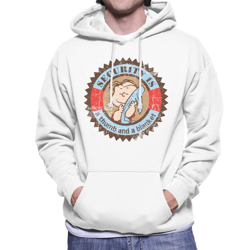 Peanuts Linus Van Pelt Security Is A Thumb And Blanket Men's Hooded Sweatshirt