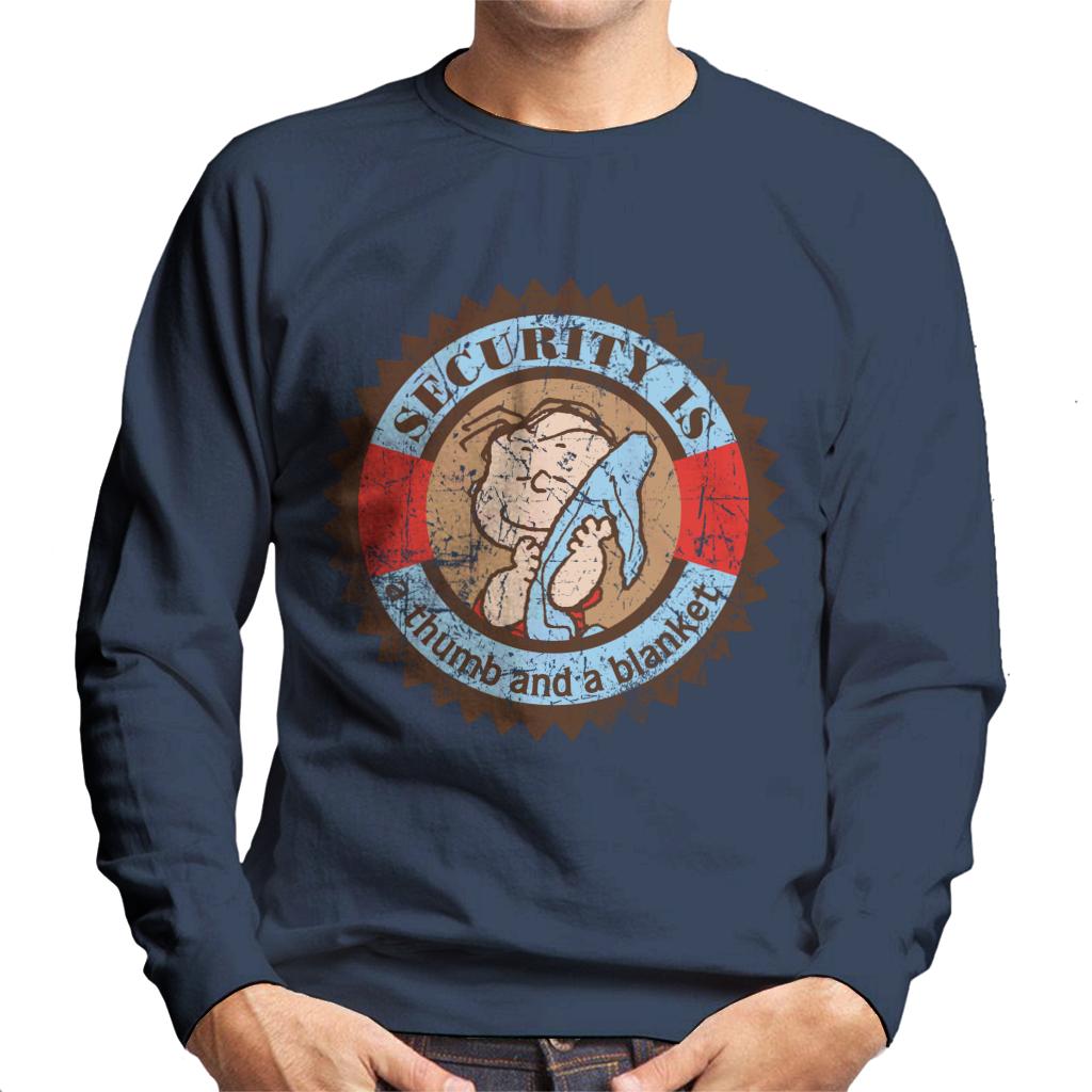 Peanuts Linus Van Pelt Security Is A Thumb And Blanket Men's Sweatshirt