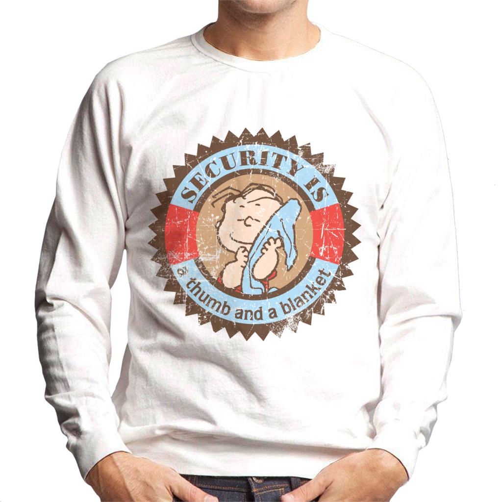 Peanuts Linus Van Pelt Security Is A Thumb And Blanket Men's Sweatshirt
