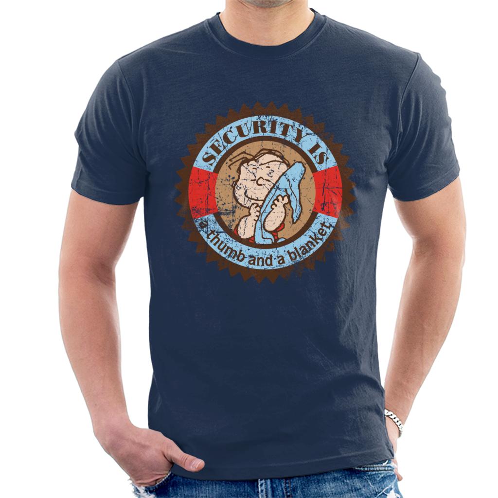 Peanuts Linus Van Pelt Security Is A Thumb And Blanket Men's T-Shirt