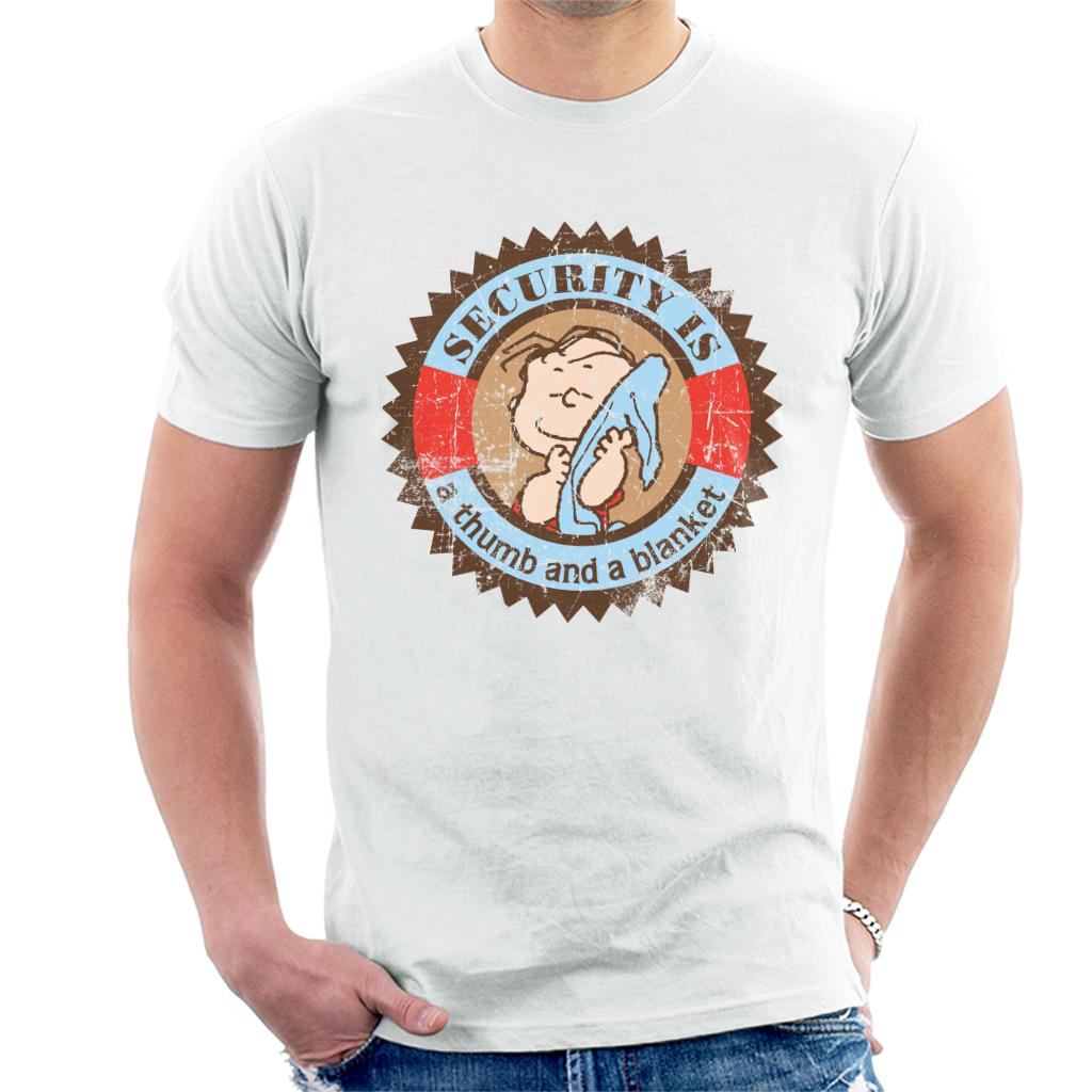 Peanuts Linus Van Pelt Security Is A Thumb And Blanket Men's T-Shirt