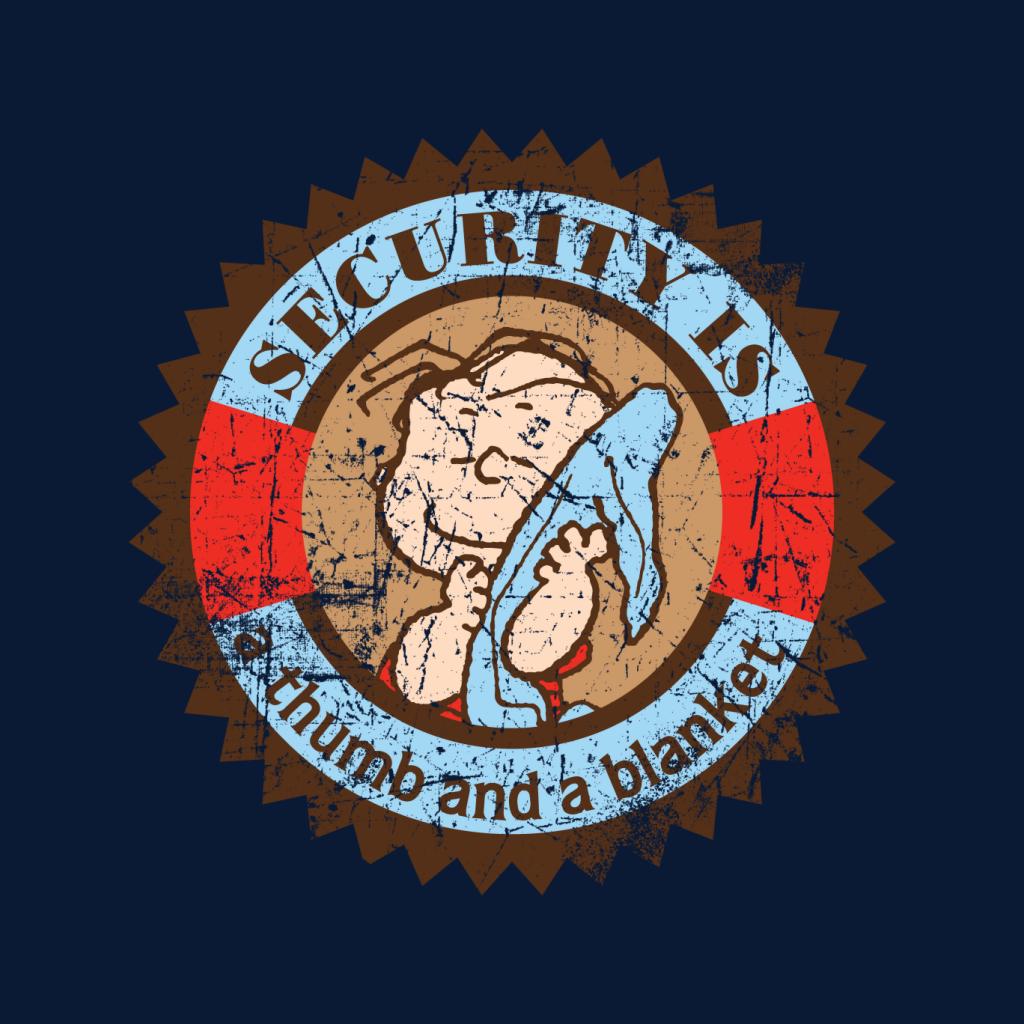 Peanuts Linus Van Pelt Security Is A Thumb And Blanket Men's T-Shirt