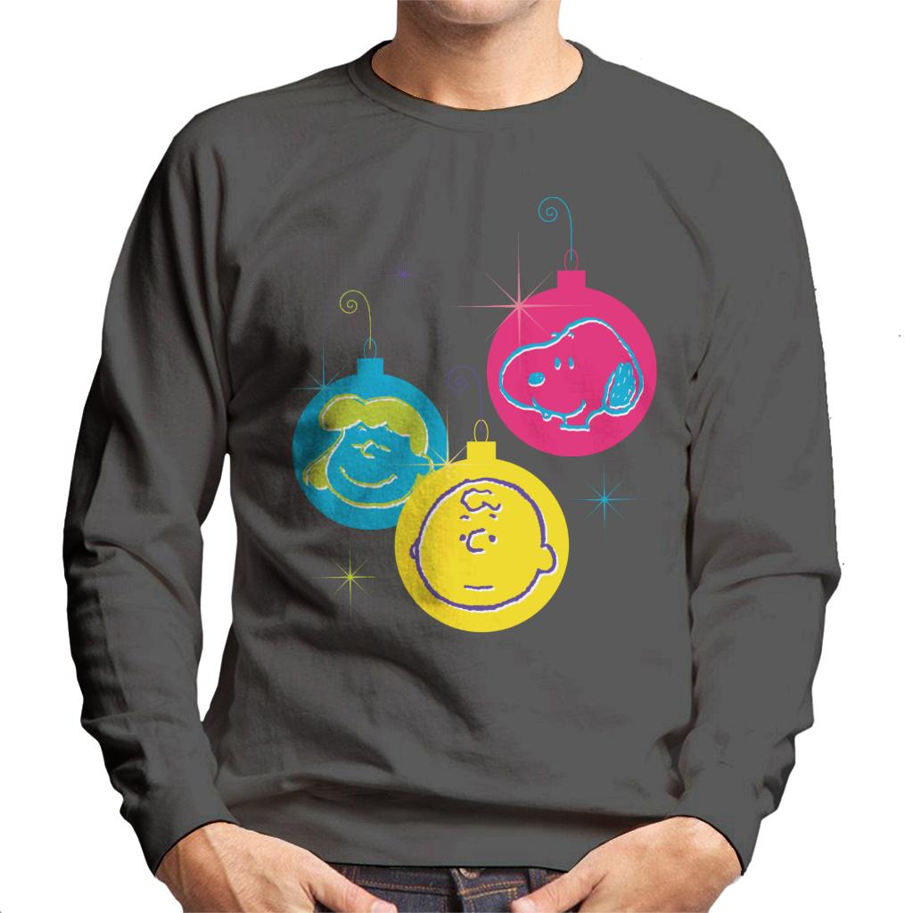 Peanuts Christmas Baubles Trio Men's Sweatshirt product image 4