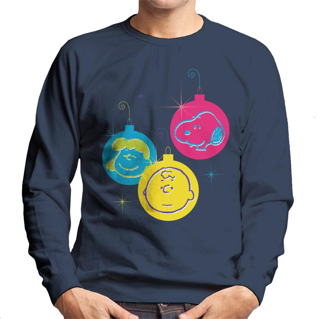 Peanuts Christmas Baubles Trio Men's Sweatshirt product image 6