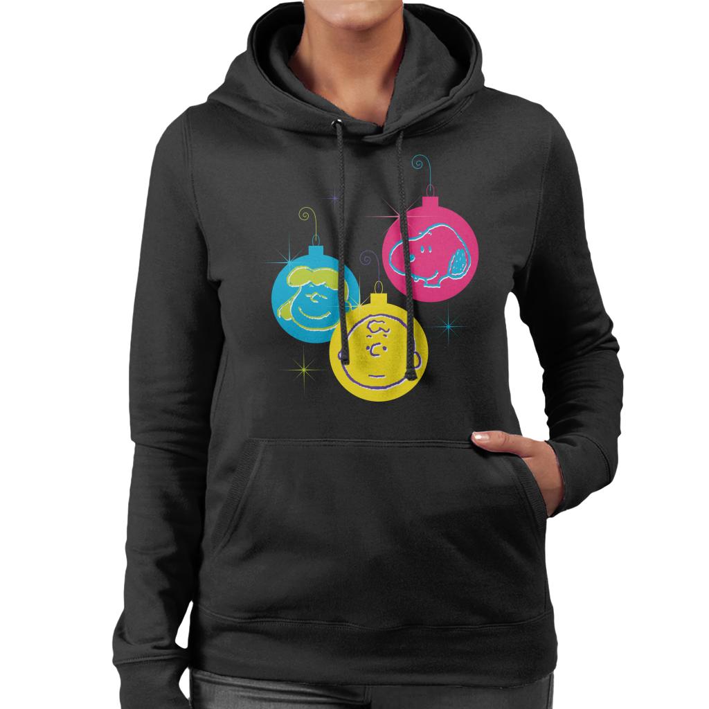 Peanuts Christmas Baubles Trio Women's Hooded Sweatshirt product image 1