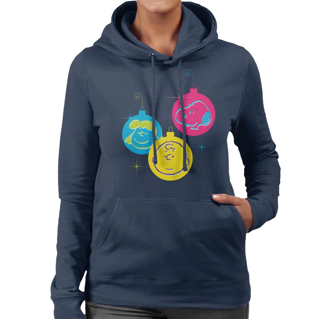 Peanuts Christmas Baubles Trio Women's Hooded Sweatshirt product image 6