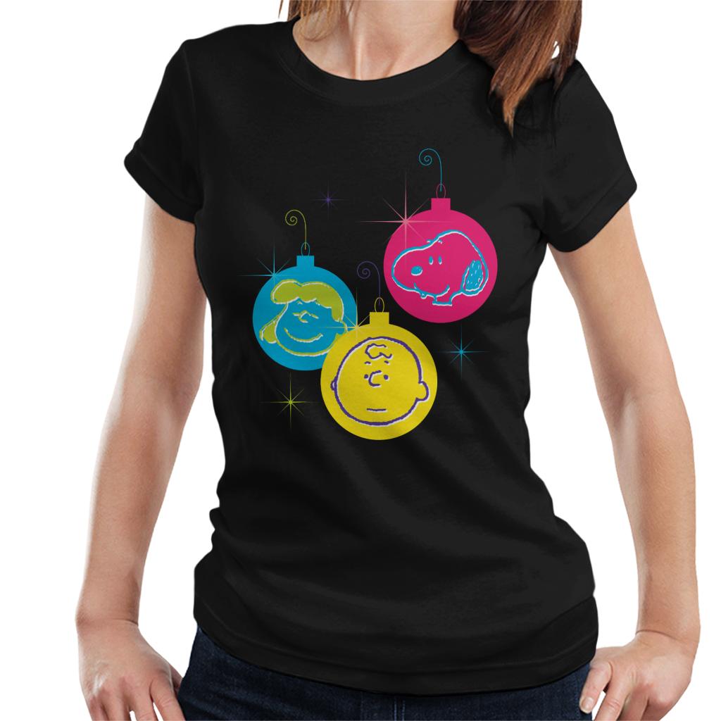 Peanuts Christmas Baubles Trio Women's T-Shirt product image 1