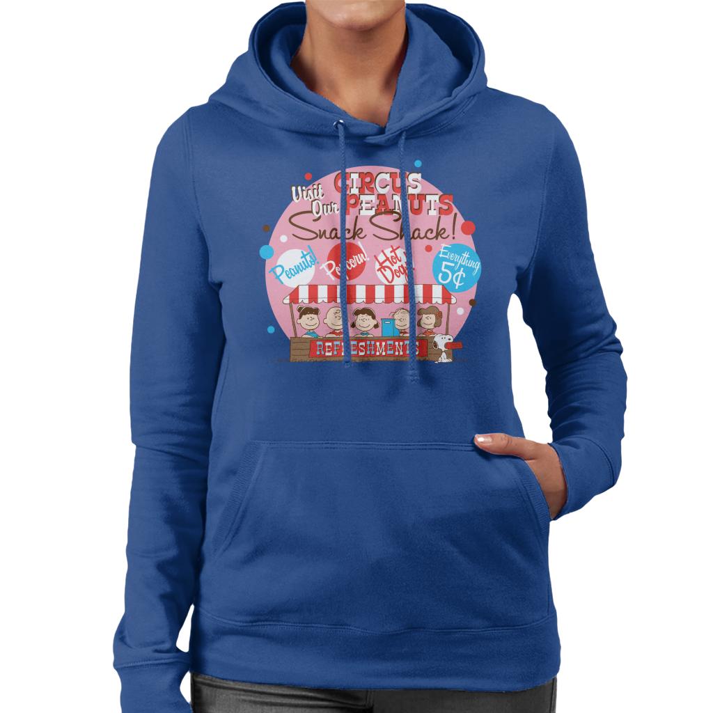 Peanuts Circus Snack Shack Women's Hooded Sweatshirt product image 6
