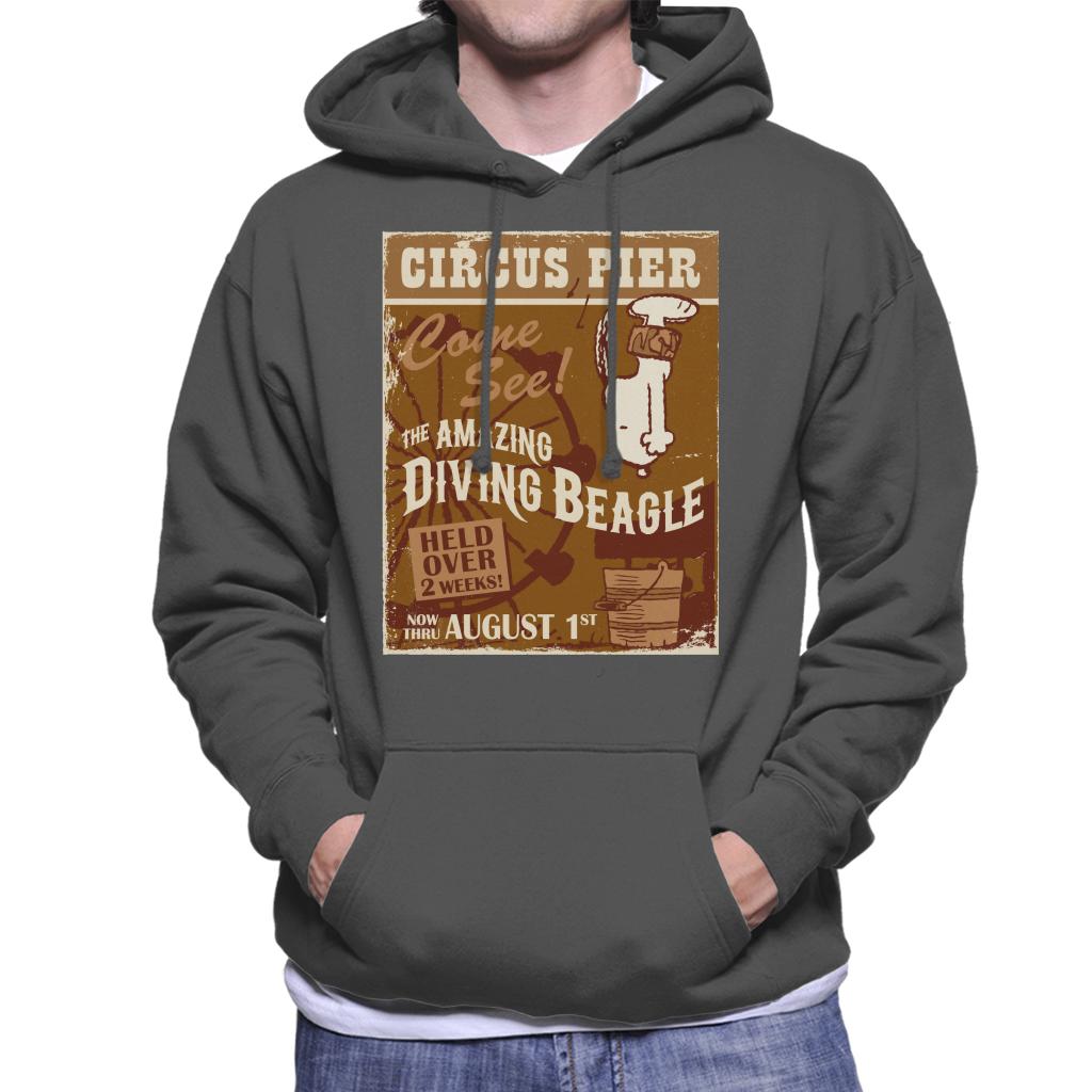 Peanuts Circus Pier Diving Snoopy Men's Hooded Sweatshirt product image 1