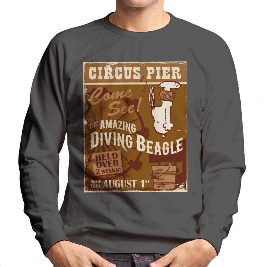 Peanuts Circus Pier Diving Snoopy Men's Sweatshirt product image 1