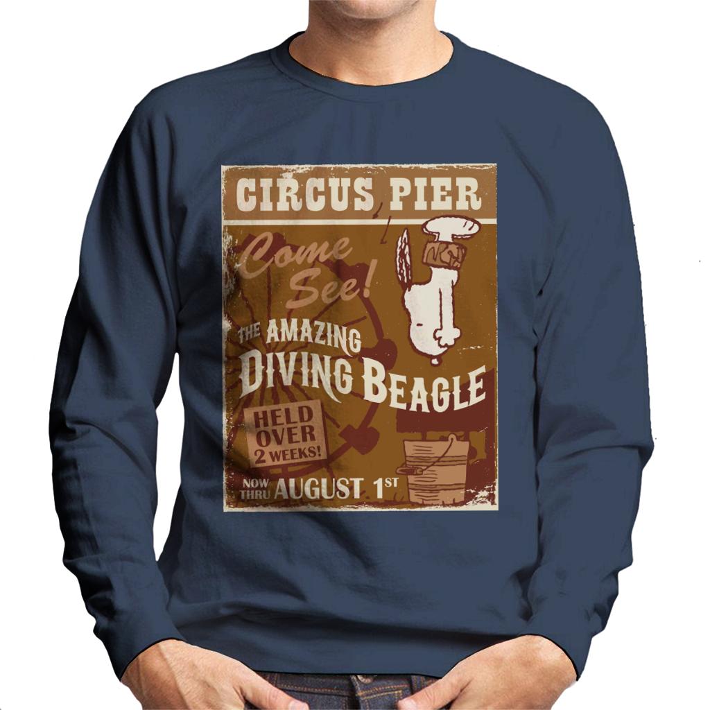 Peanuts Circus Pier Diving Snoopy Men's Sweatshirt product image 4