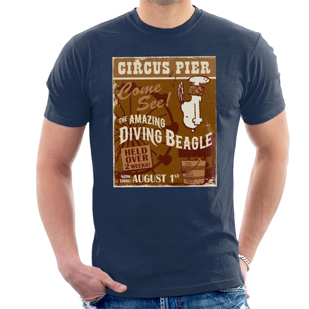 Peanuts Circus Pier Diving Snoopy Men's T-Shirt product image 4