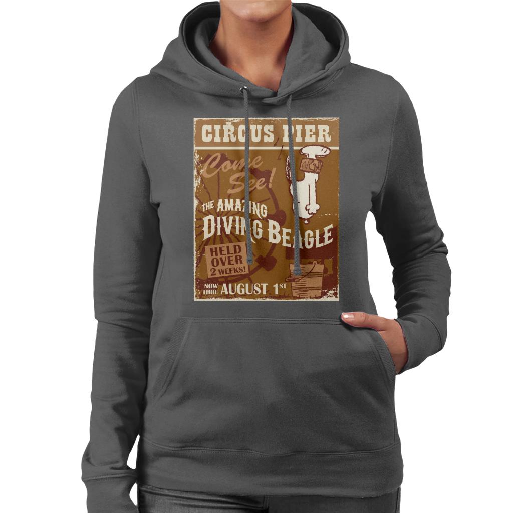 Peanuts Circus Pier Diving Snoopy Women's Hooded Sweatshirt product image 1