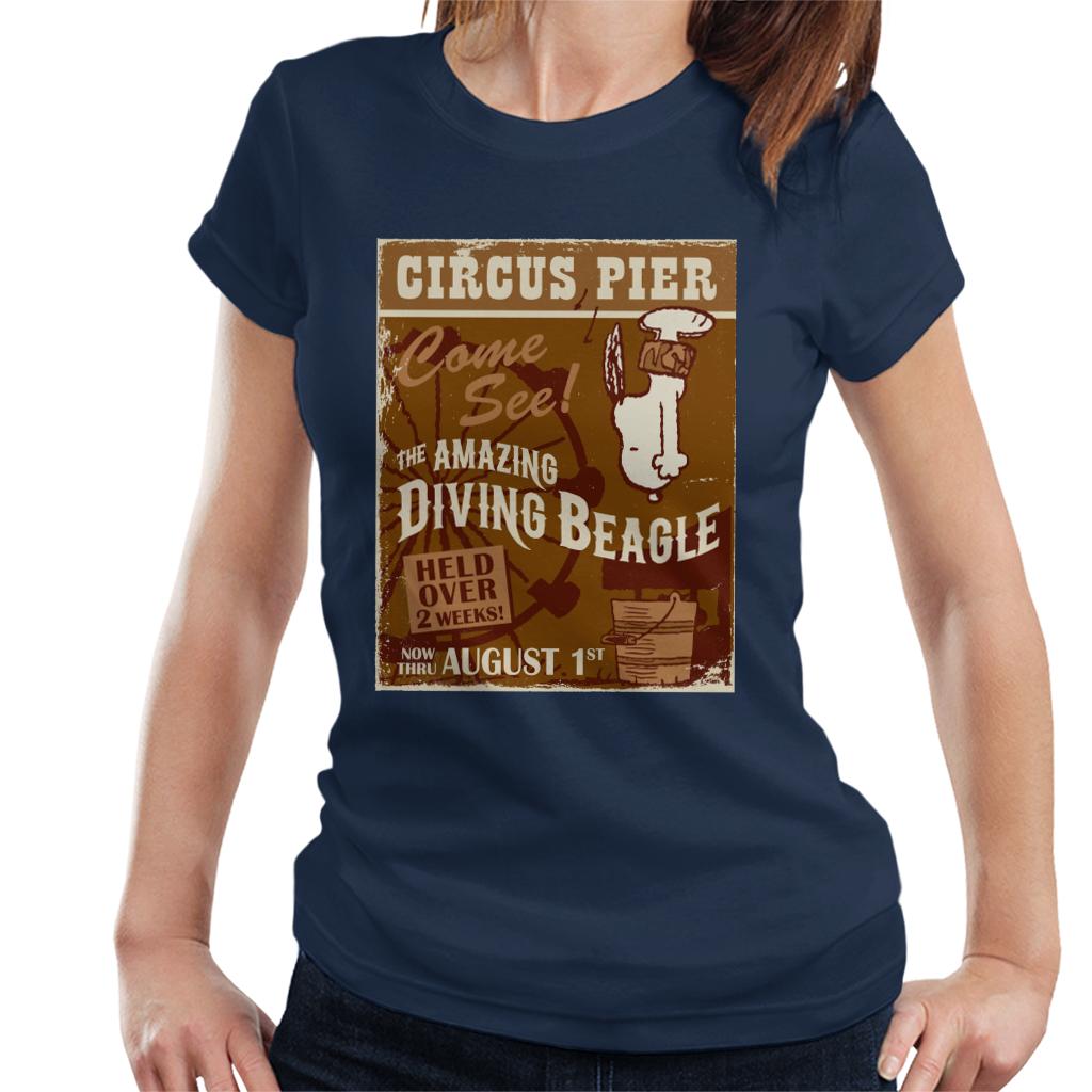 Peanuts Circus Pier Diving Snoopy Women's T-Shirt product image 4