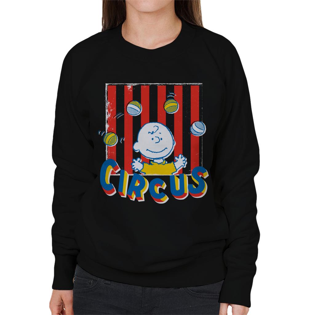 Peanuts Circus Juggling Charlie Brown Women's Sweatshirt product image 1