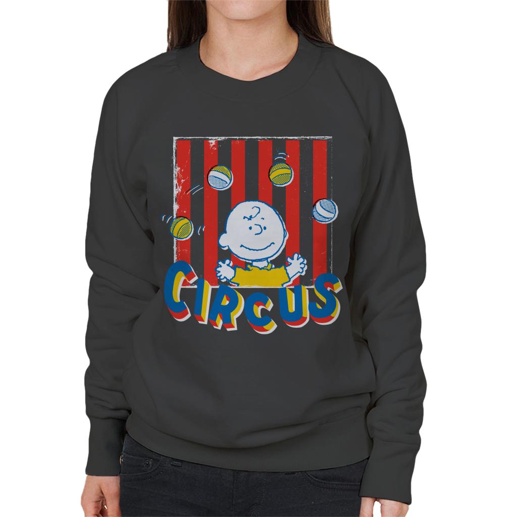 Peanuts Circus Juggling Charlie Brown Women's Sweatshirt product image 4