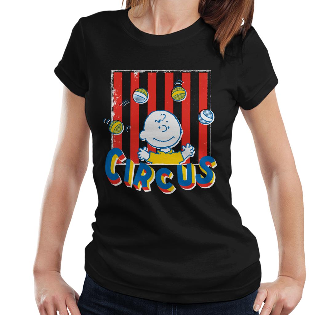 Peanuts Circus Juggling Charlie Brown Women's T-Shirt product image 1
