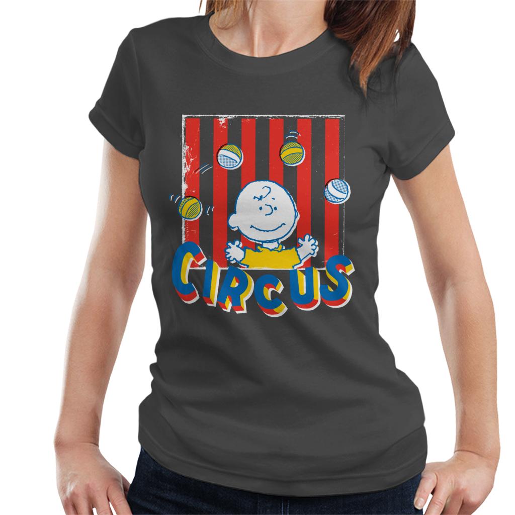 Peanuts Circus Juggling Charlie Brown Women's T-Shirt product image 4