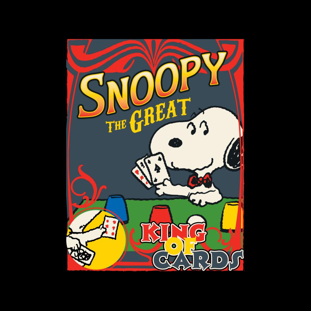 Peanuts Snoopy The Great King Of Cards Men's Hooded product image 2