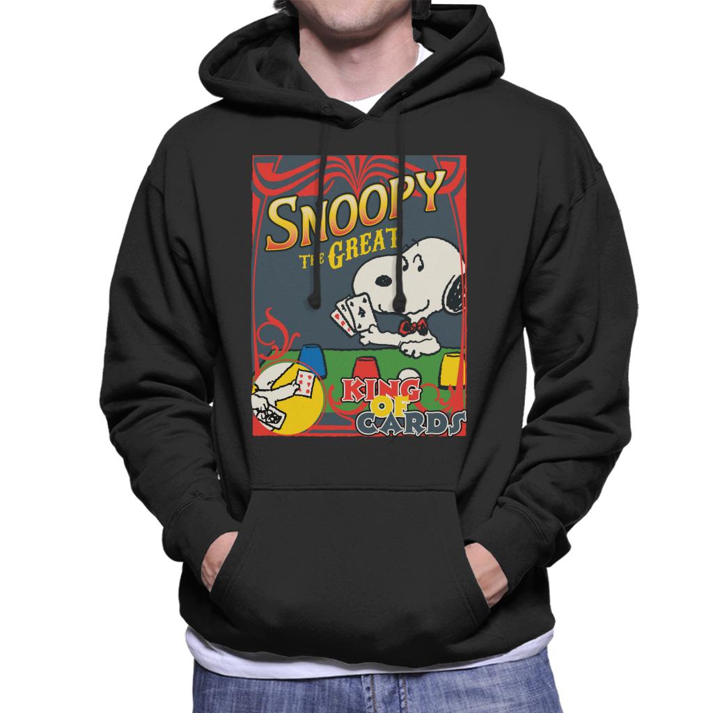 Peanuts Snoopy The Great King Of Cards Men's Hooded product image 1