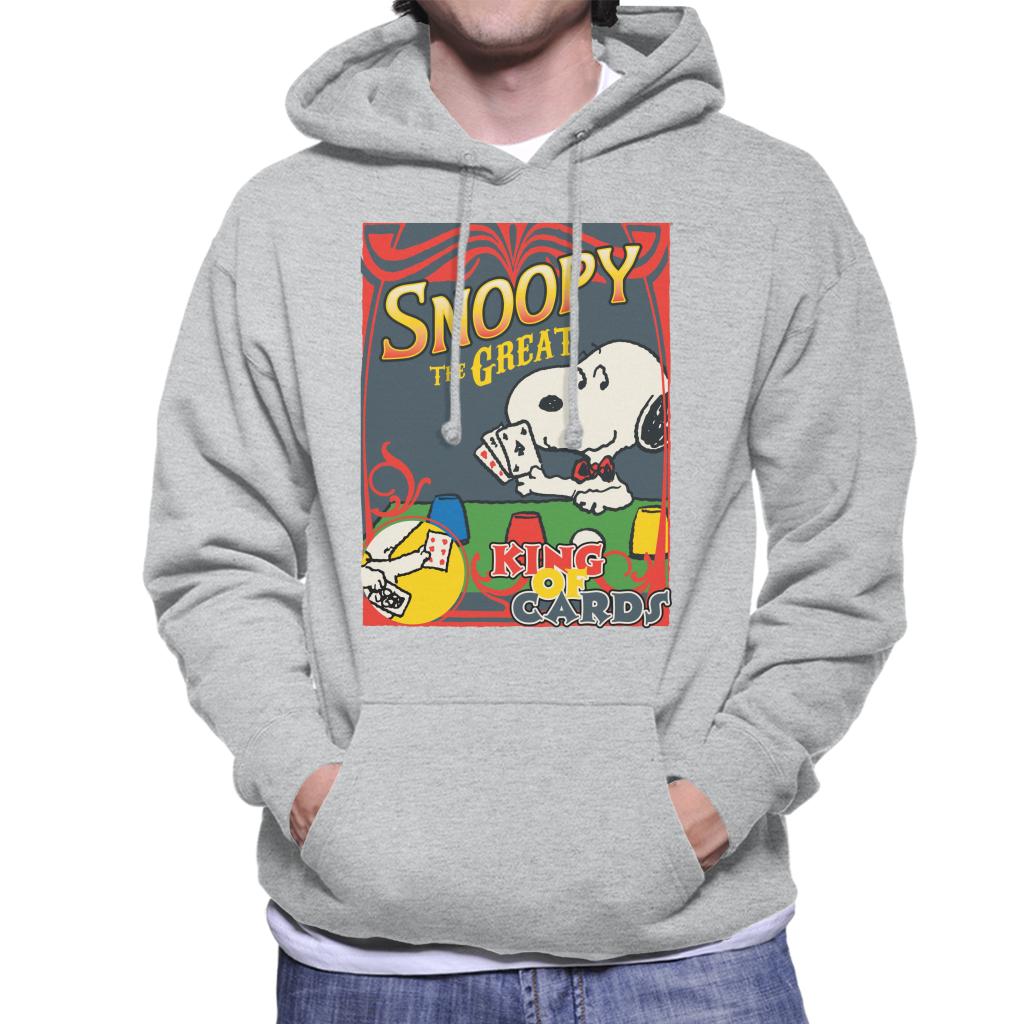 Peanuts Snoopy The Great King Of Cards Men's Hooded product image 4
