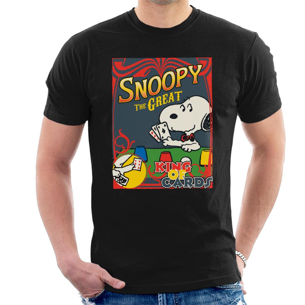 Peanuts Snoopy The Great King Of Cards Men's T-Shirt product image 1
