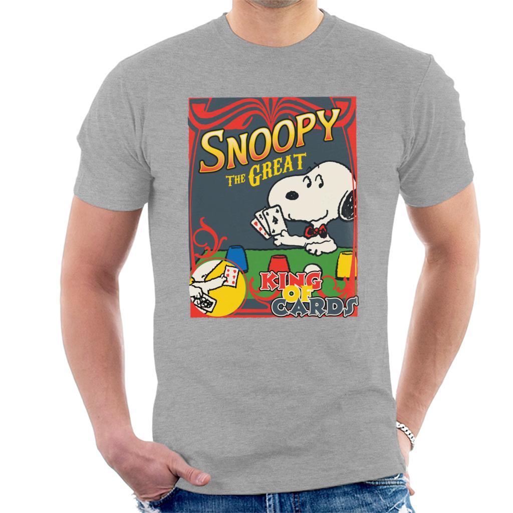 Peanuts Snoopy The Great King Of Cards Men's T-Shirt product image 4