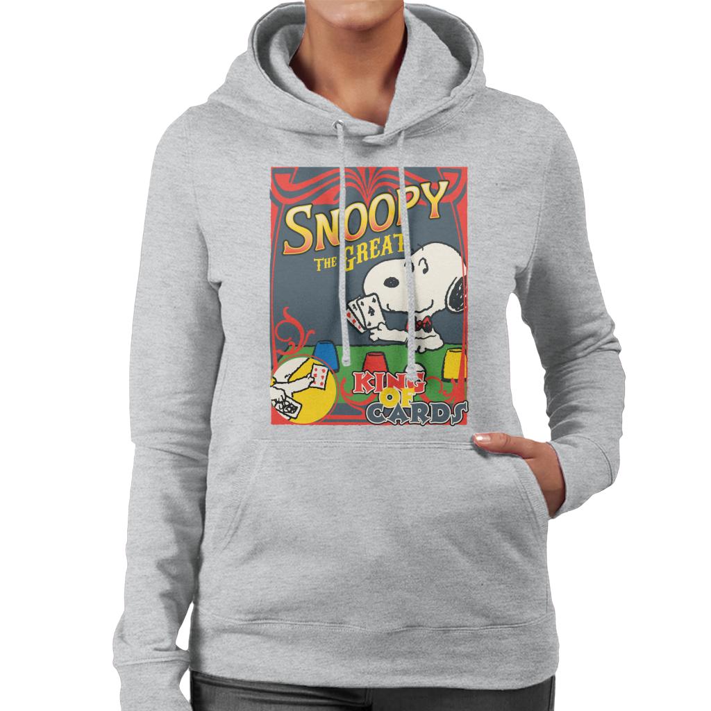 Peanuts Snoopy The Great King Of Cards Women's Hooded product image 4