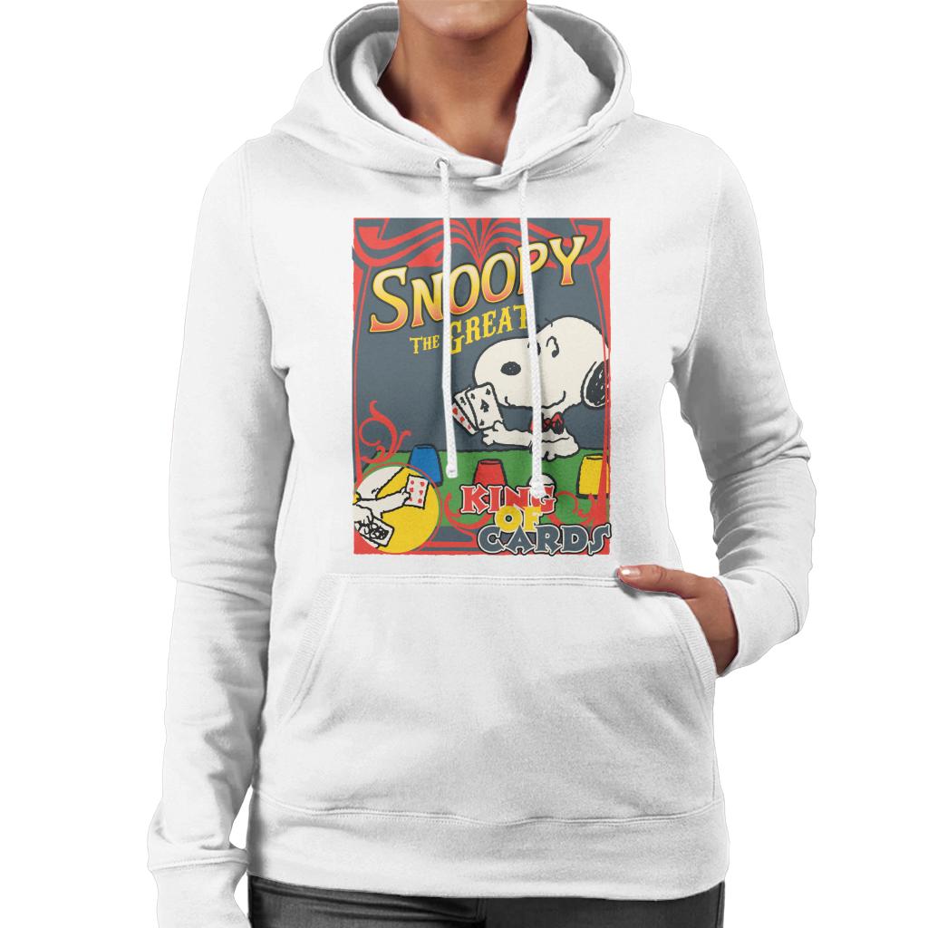 Peanuts Snoopy The Great King Of Cards Women's Hooded product image 6