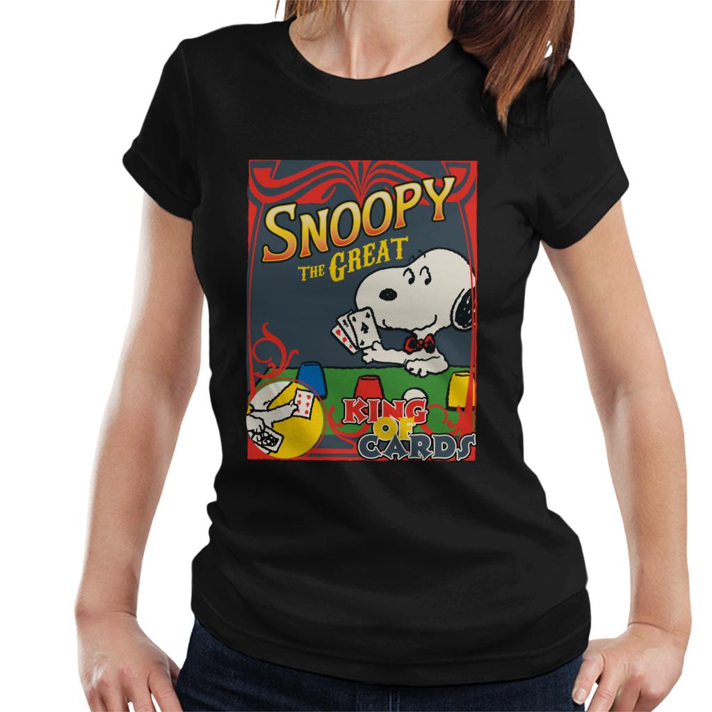 Peanuts Snoopy The Great King Of Cards Women's T-Shirt product image 1