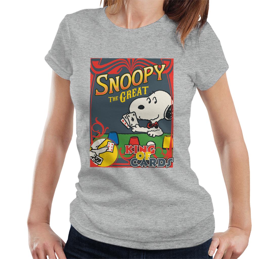 Peanuts Snoopy The Great King Of Cards Women's T-Shirt product image 4