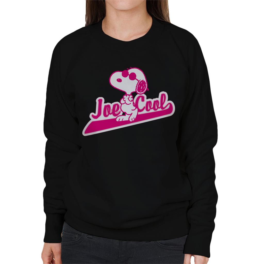 Peanuts Joe Cool Baseball Text Women's Sweatshirt product image 1