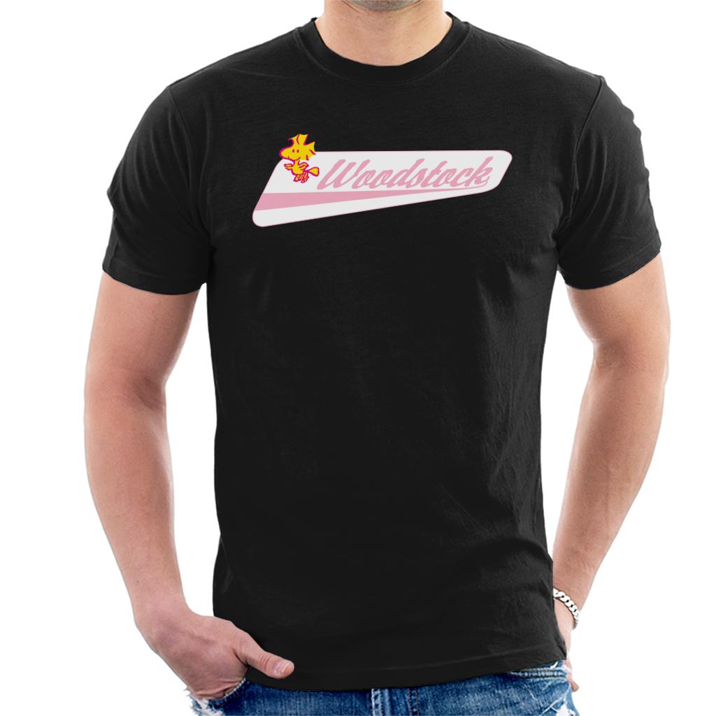 Peanuts Woodstock Baseball Text Men's T-Shirt product image 1