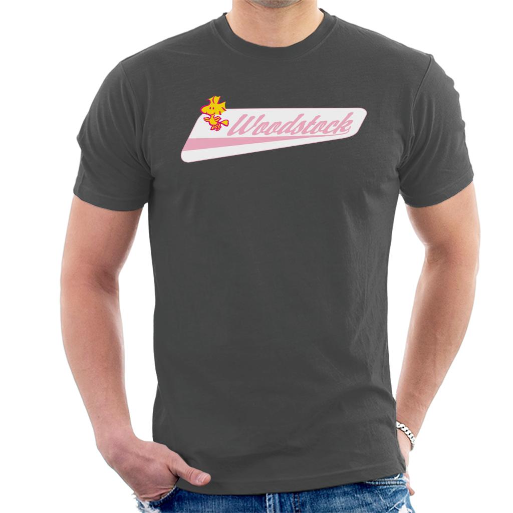 Peanuts Woodstock Baseball Text Men's T-Shirt product image 4