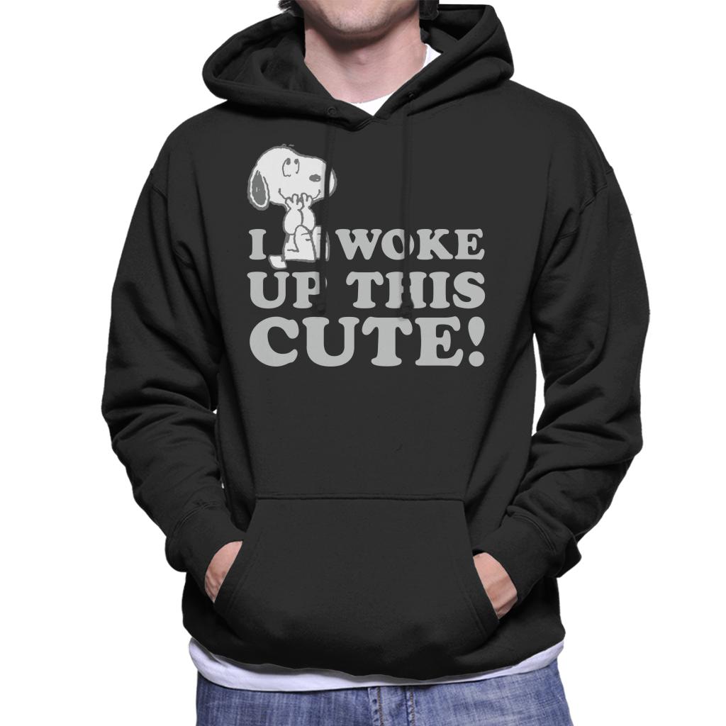 Peanuts Snoopy I Woke Up This Cute Men's Hooded Sweatshirt product image 1