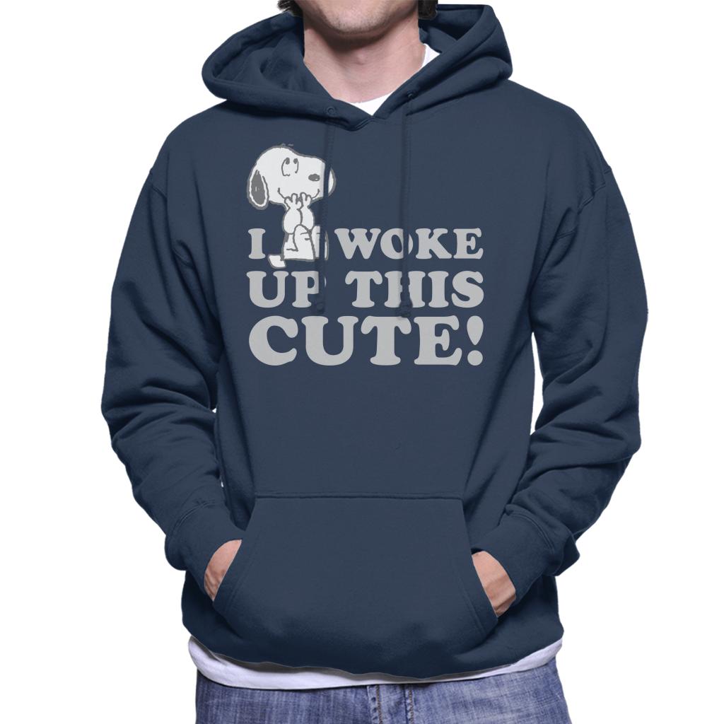 Peanuts Snoopy I Woke Up This Cute Men's Hooded Sweatshirt product image 4