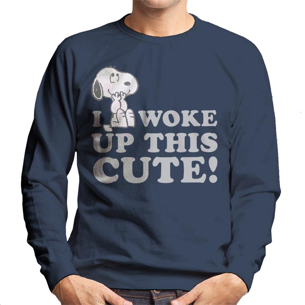Peanuts Snoopy I Woke Up This Cute Men's Sweatshirt product image 4