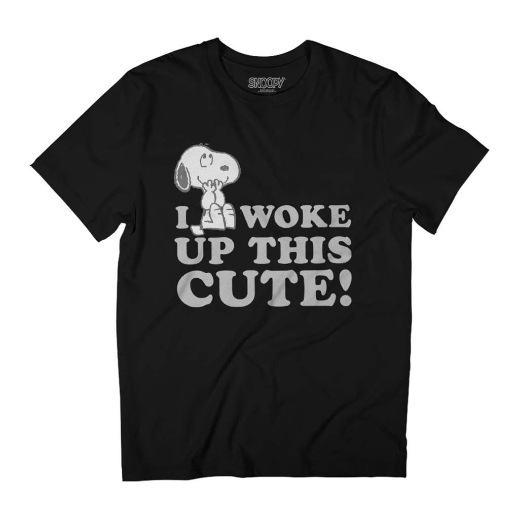 Peanuts Snoopy I Woke Up This Cute Men's T-Shirt product image 1