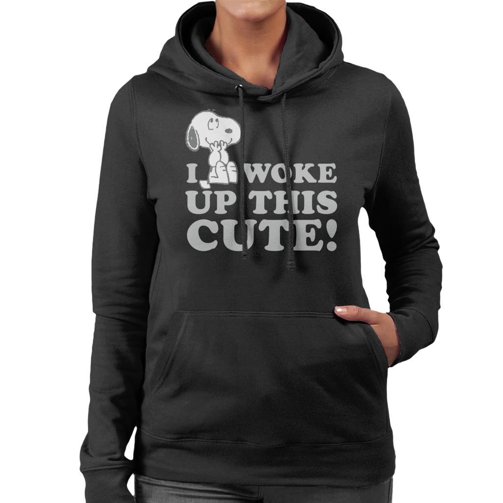 Peanuts Snoopy I Woke Up This Cute Women's Hooded Sweatshirt product image 1