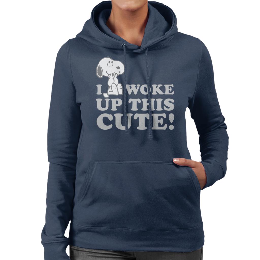 Peanuts Snoopy I Woke Up This Cute Women's Hooded Sweatshirt product image 4