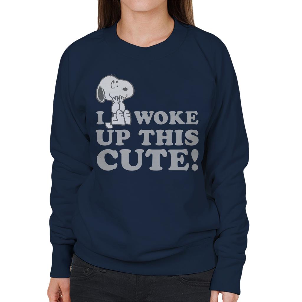 Peanuts Snoopy I Woke Up This Cute Women's Sweatshirt product image 4