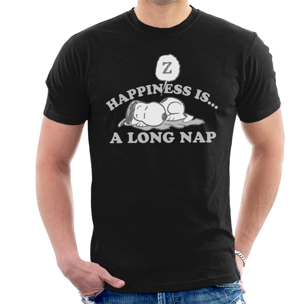Peanuts Happiness Is A Long Nap Snoopy Men's T-Shirt product image 1