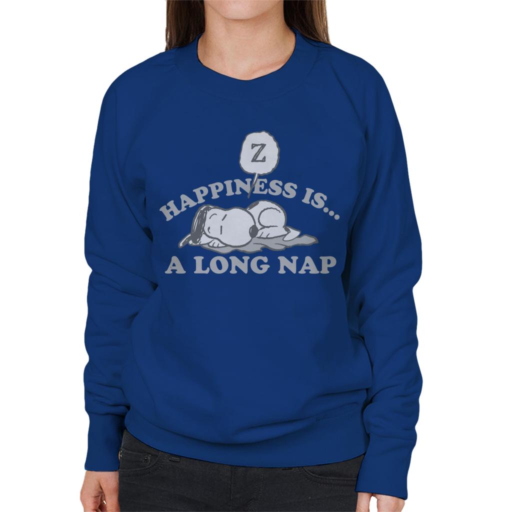 Peanuts Happiness Is A Long Nap Snoopy Women's Sweatshirt product image 4