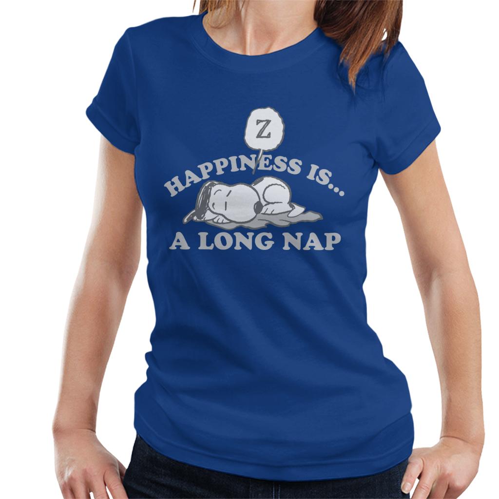 Peanuts Happiness Is A Long Nap Snoopy Women's T-Shirt product image 4