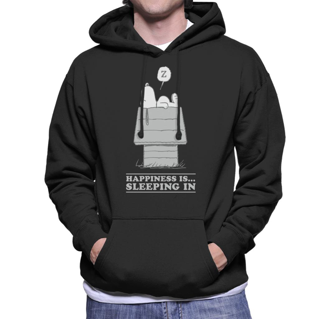 Peanuts Happiness Is Sleeping In Snoopy Men's Hooded product image 1