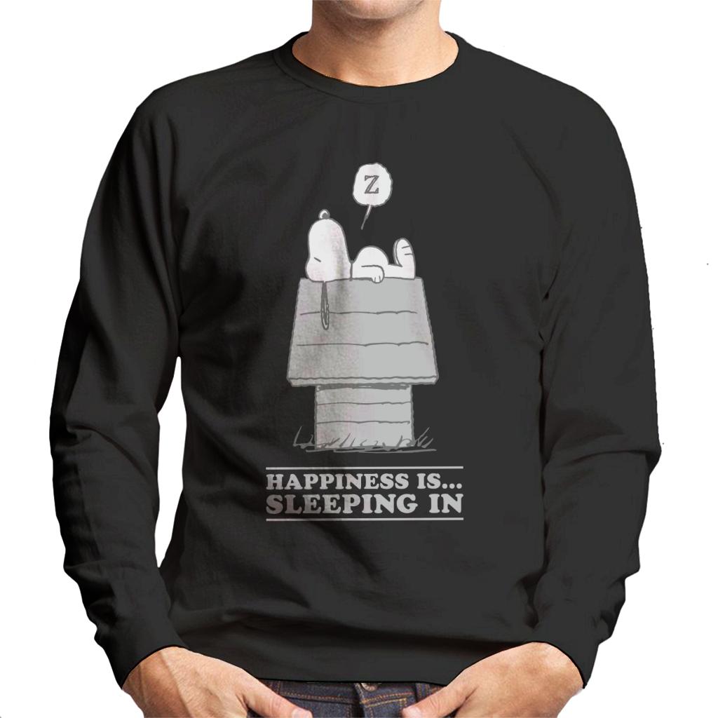 Peanuts Happiness Is Sleeping In Snoopy Men's Sweatshirt product image 1